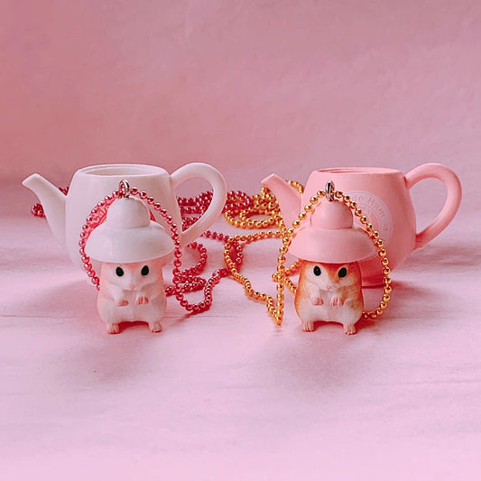 Deluxe Halskette 'Hamster-Cafe' Teekanne
