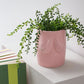 Handgemalte Blumenvase 'TITS' pink