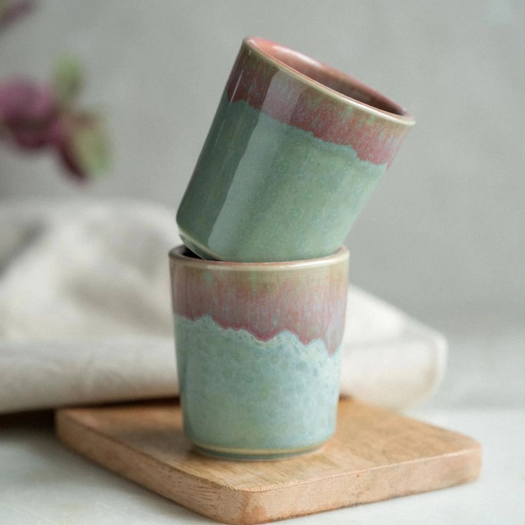 Handgefertige Kaffeetasse Keramik 'Recife'