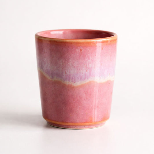 Handgefertige Kaffeetasse Keramik rosa