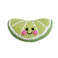 Handgemachte Baby Rassel 'Zesty Lime Slice'