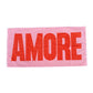 NAVUCKO | Baumwoll-Handtuch Zwirnfrottier 'Amore' pink/rot