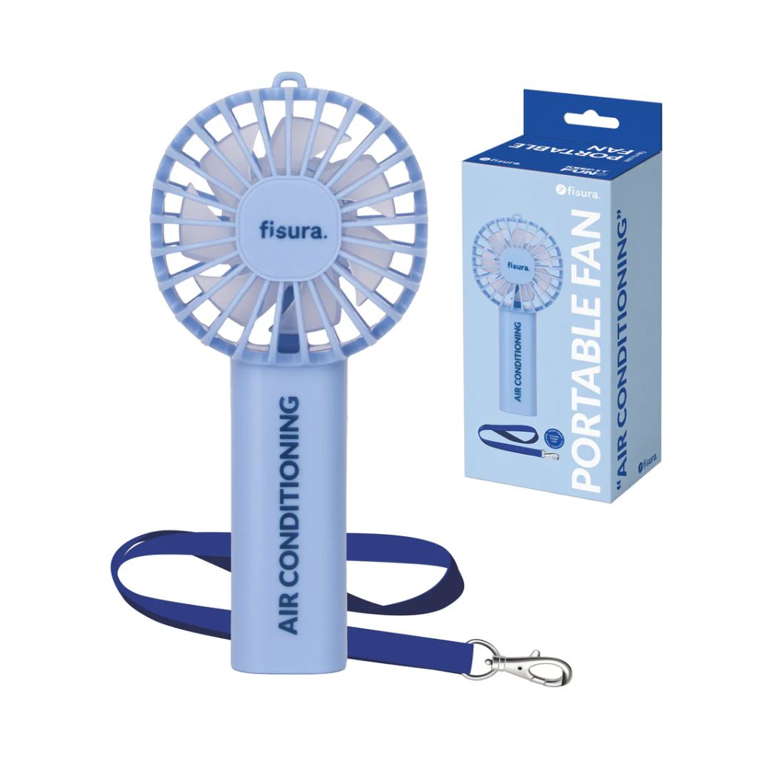 Tragbarer Ventilator 'Air conditioning' blau