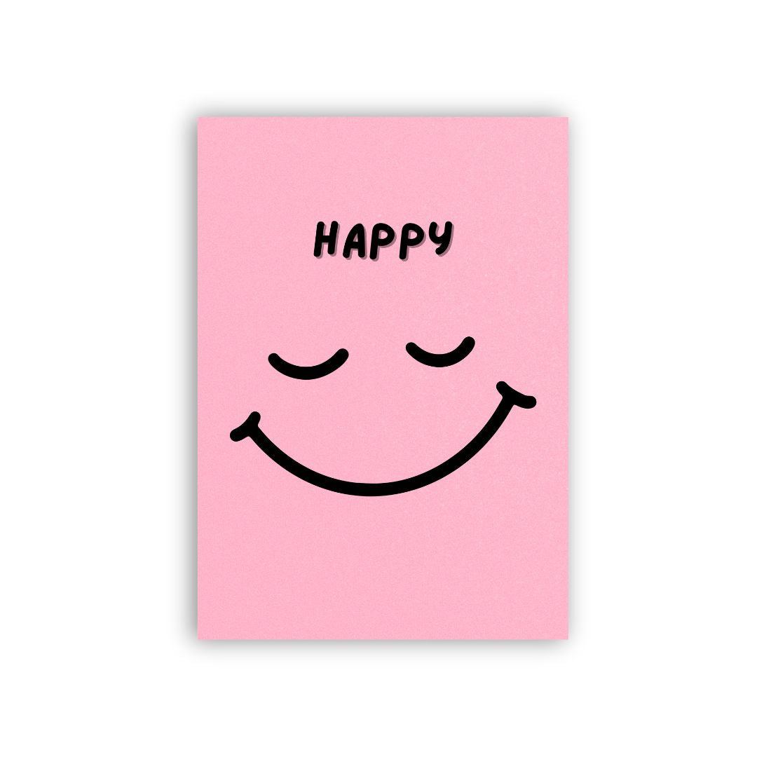 Postkarte 'Happy'