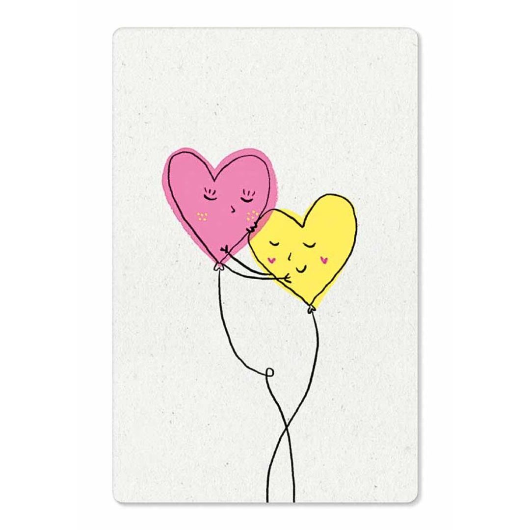 KIND MIND Karte | heart balloons