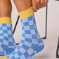 Herren Socken mit Karomuster mehrfarbig riverside