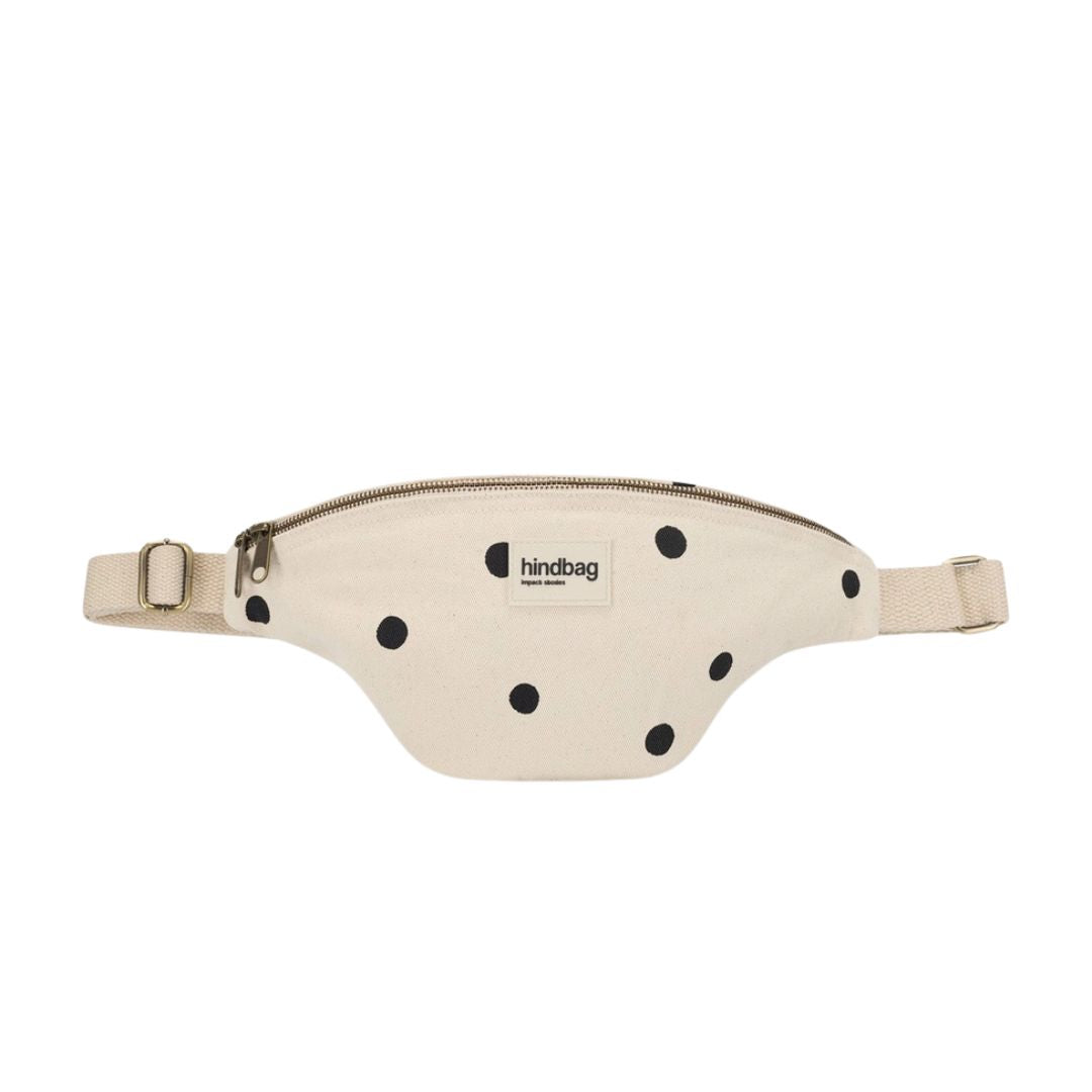 Damen Gürteltasche 'Olivia Punkte' ecru