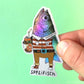 Aufkleber holografisch 'Fisch'