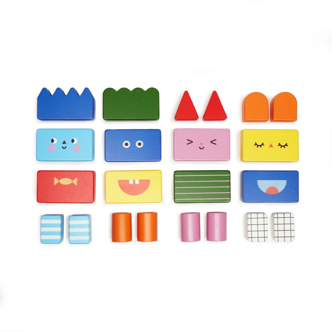 Holzbauklötze 'Stack & Mix Wooden Building Blocks'