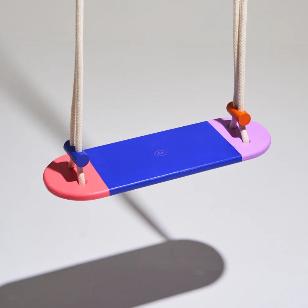 Indoor Schaukel 'Colorful' korall/blau/lila