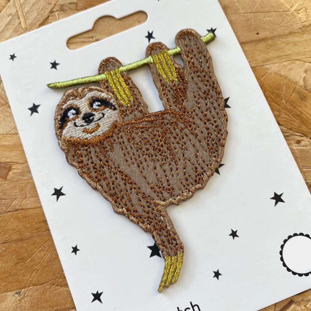 Aufnäher zum Aufbügeln 'Faultier'