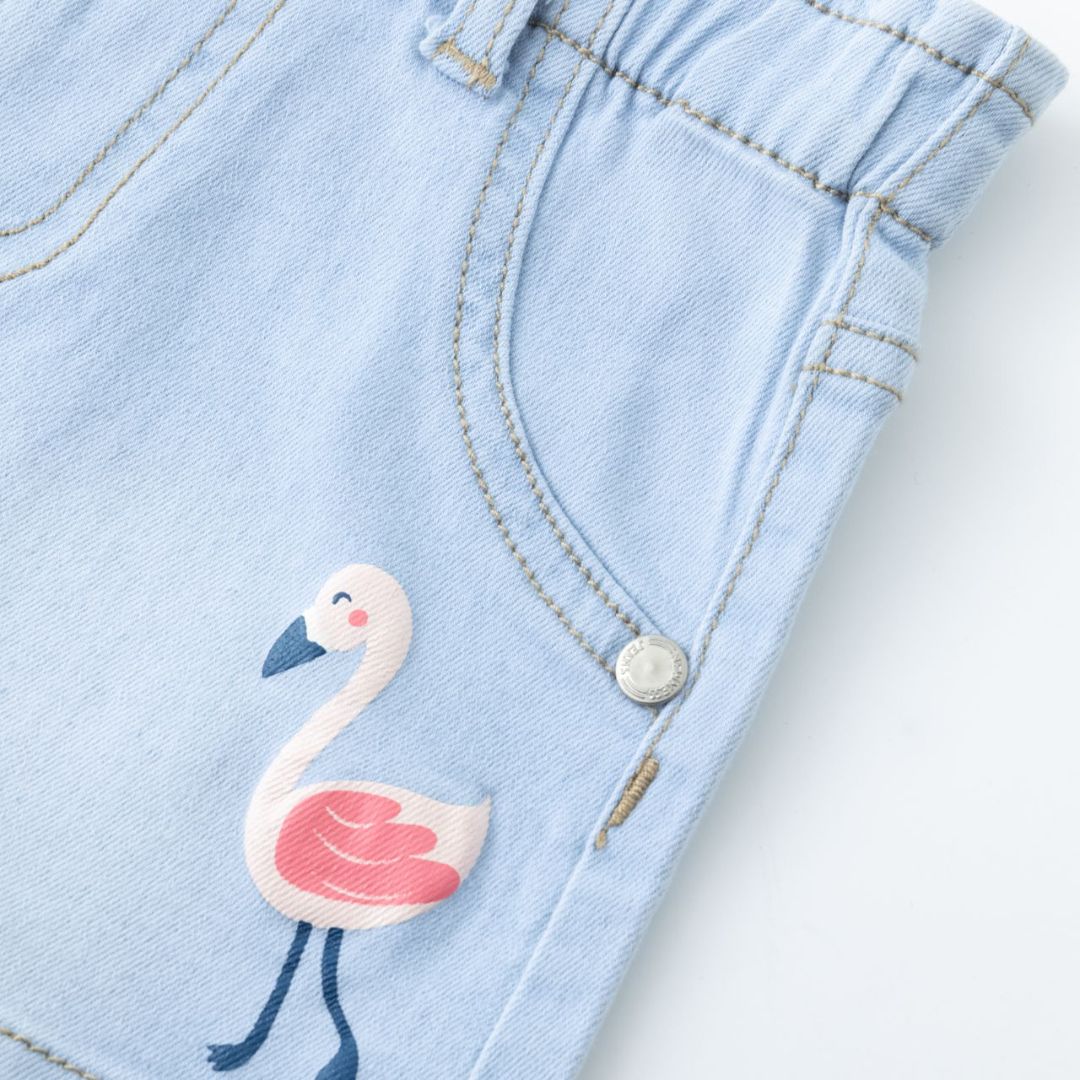 kurze Sommershorts Jeans für Baby Mädchen