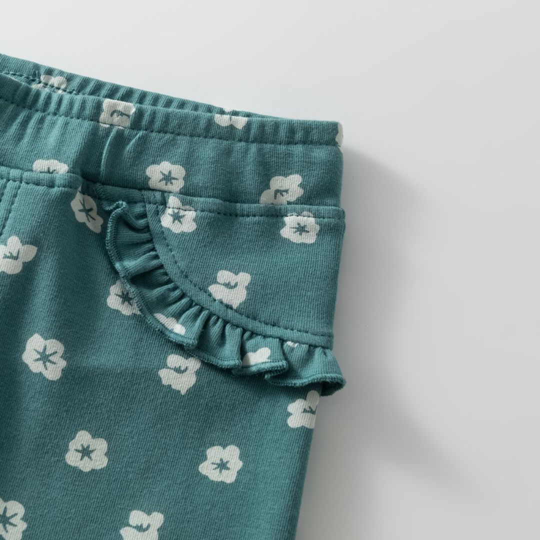 Jeggings Blumenmuster grün