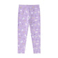 Jeggings Allovermuster flieder