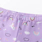 Jeggings Allovermuster flieder