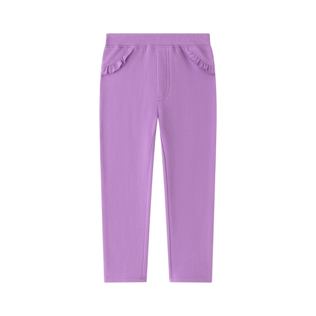 Fleecehose Jeggings lila
