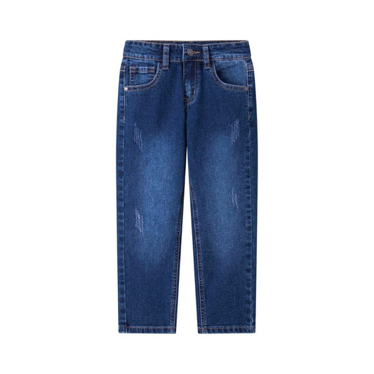 Lange Five-Pocket-Jeans blau