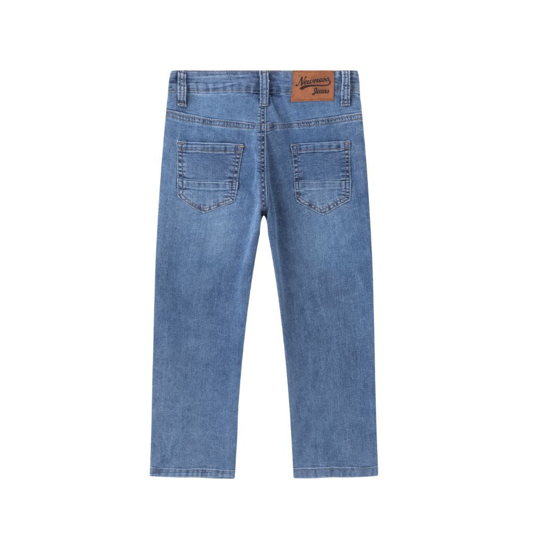 Lange Five-Pocket-Jeans blau