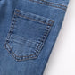 Lange Five-Pocket-Jeans blau