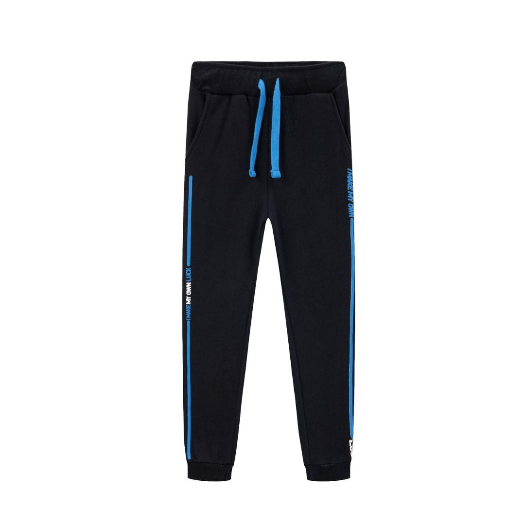 Plüschhose Jogger schwarz