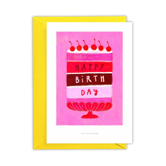 Mini-Kunstdruck 'Geburtstagskirschkuchen'