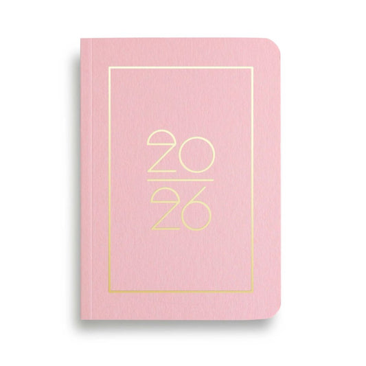 NAVUCKO | Pocket Kalender DIN A6 'Planner 2026' rosa