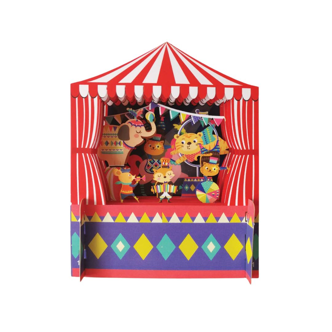 Pop-Up-Karte für Kinder 'Zirkus'
