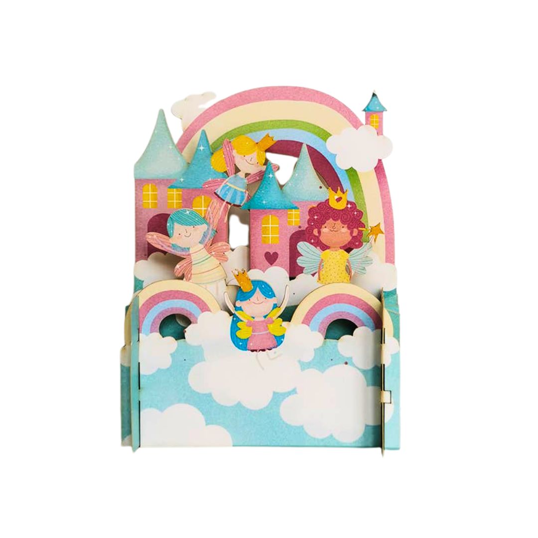 Pop-Up-Karte für Kinder Zauberschloss
