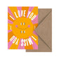 Postkarte 'Love You Miss You'