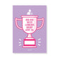 Postkarte 'Beste Lehrerin Award'