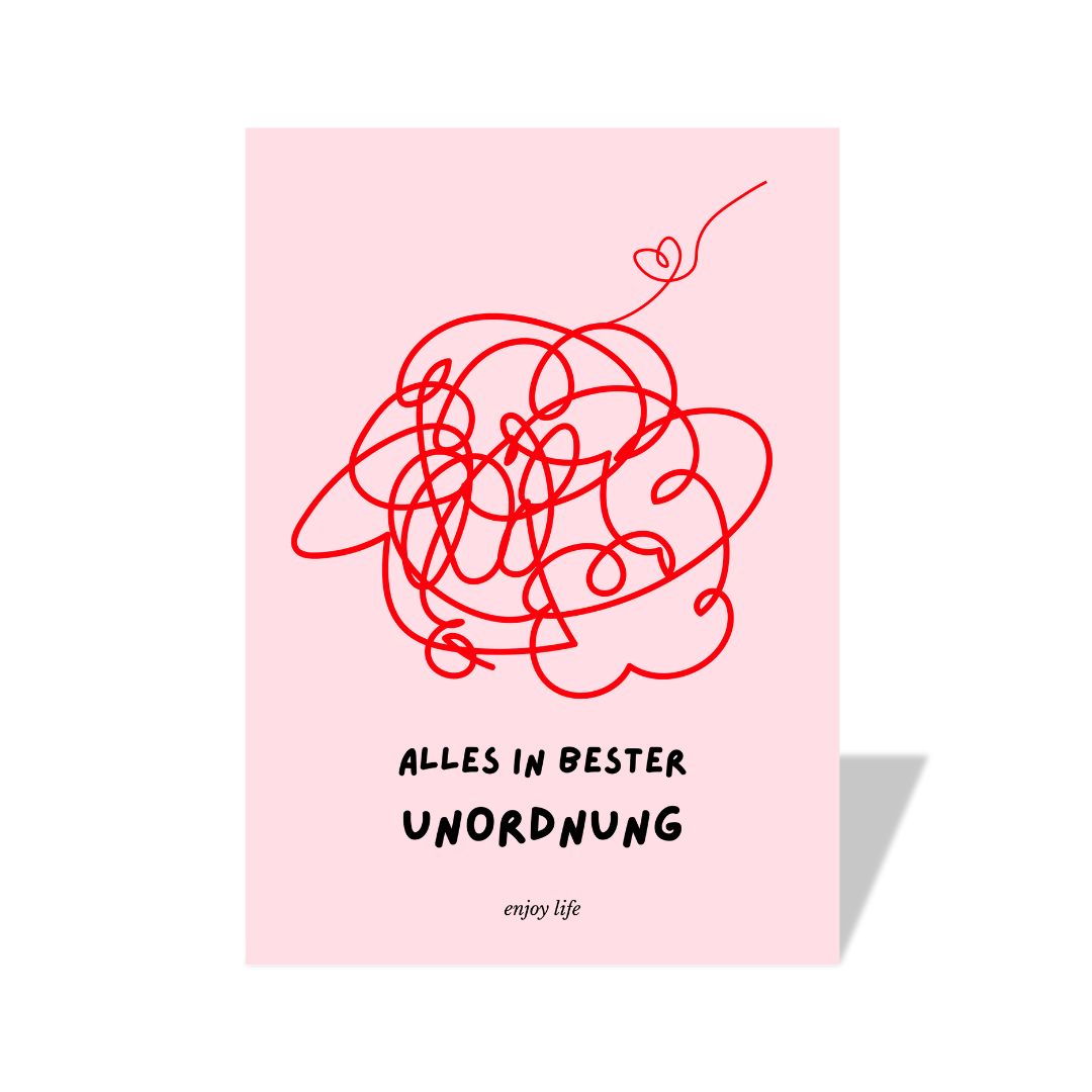 Karte 'Alles in bester Unordnung'