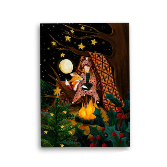 Karte Mini Kunstdruck 'Im Wald'