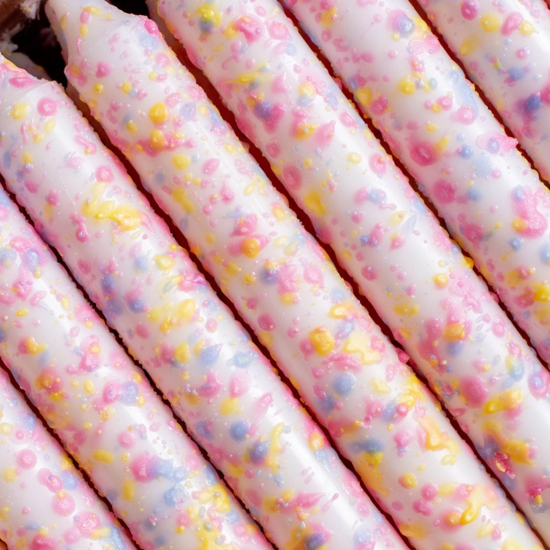 Kegelkerzen 'Rainbow Confetti Vibes'