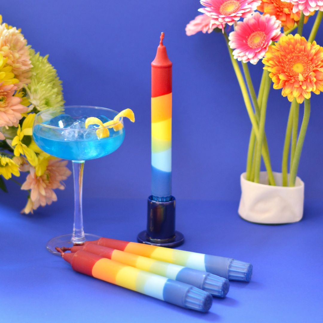 Kegelkerzen 'Rainbow'