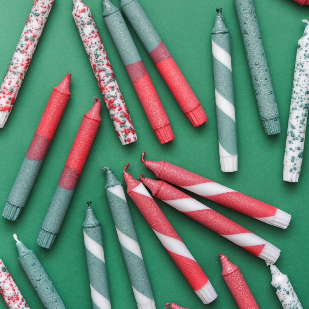Kegelkerzen 'Christmas Vibes'