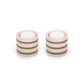 2er Pack Harmonie Keramik Kerzenhalter gestreift
