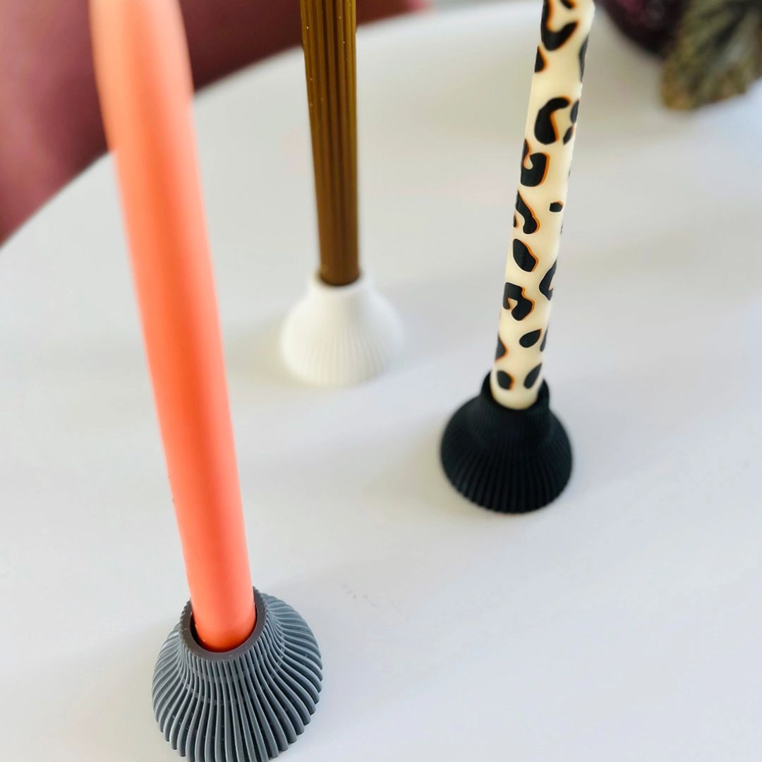 Studio Olala | Kerzenhalter grau