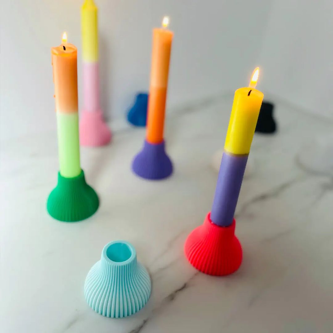 Studio Olala | Kerzenhalter hellblau