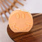 Smiley Kerze handgemacht aus Rapswachs orange