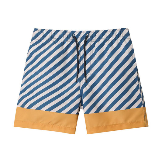 Kinder Badehose gestreift 'Blues & Beyond' blau/gelb