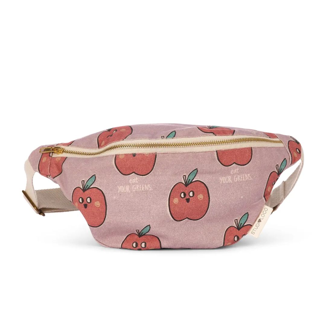 Kinder Canvas Bauchtasche mit Apfelmuster