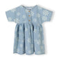 Chambray-Kleid mit Gänseblümchen-Print blau
