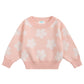 Kuscheliger Pullover für Kinder 'Flowers' apricot