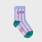 Kinder Mädchen Socken gestreift 'LOVE'