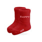 Tennis Socken für Babys & Kinder 'HAPPY' rot