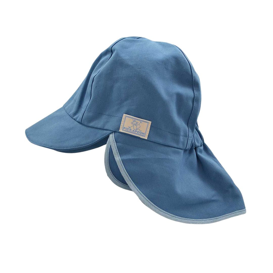 PICKAPOOH | Sommer Strick Mütze 'Felix' blau