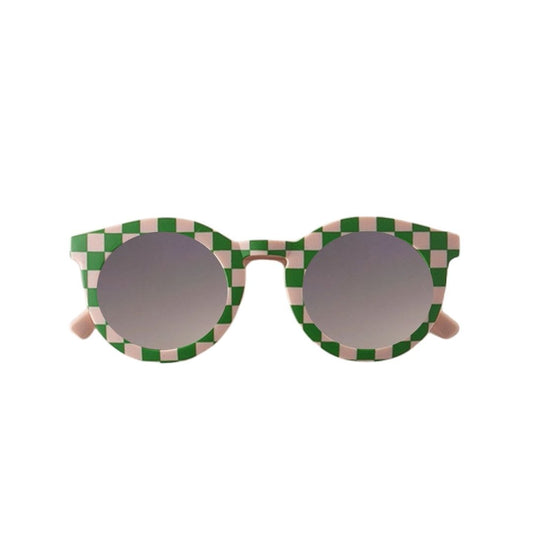 Kinder Sonnenbrille Kids Plus 'Checkerboard Green'