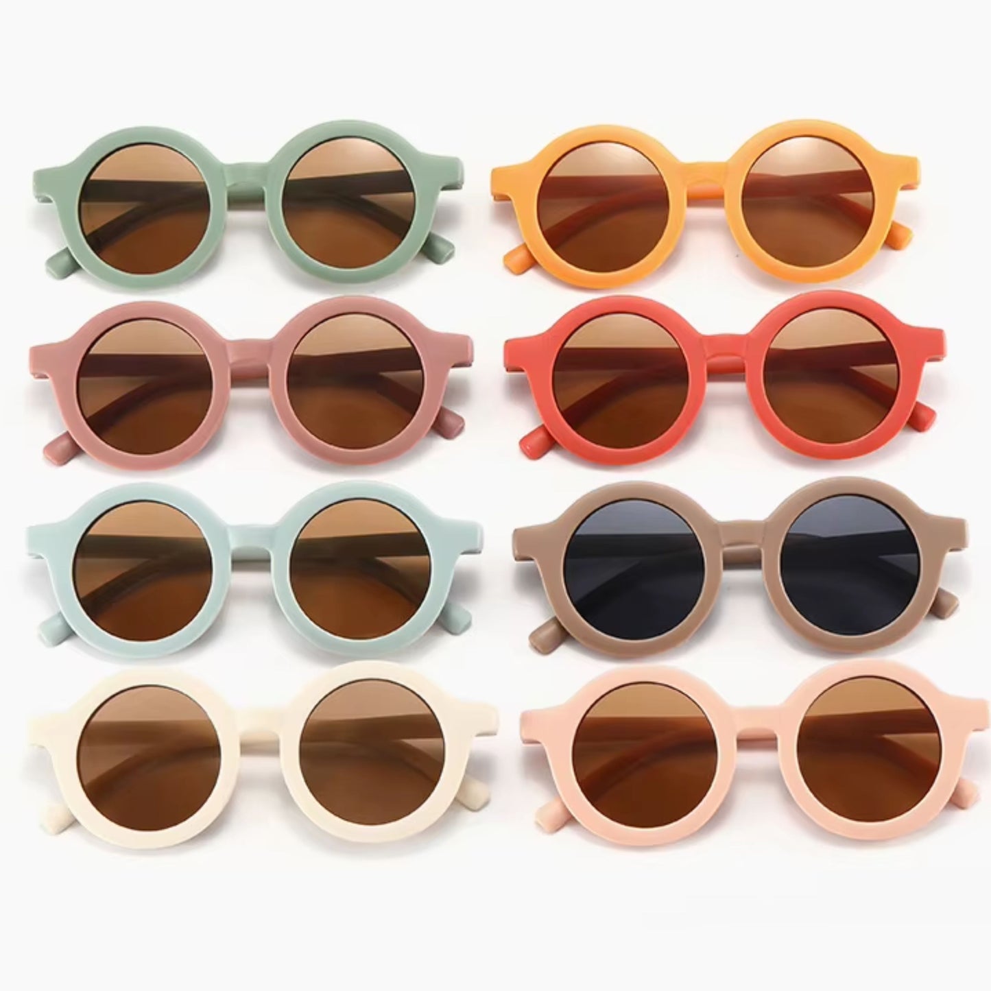 Kinder Sonnenbrille 'Retro' rund verschied. Farben
