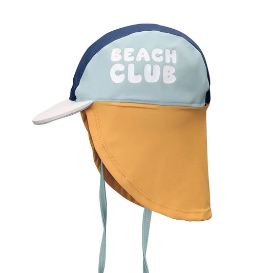 Kinder Strandhut 'Stripes Blues & Beyond' blau/gelb