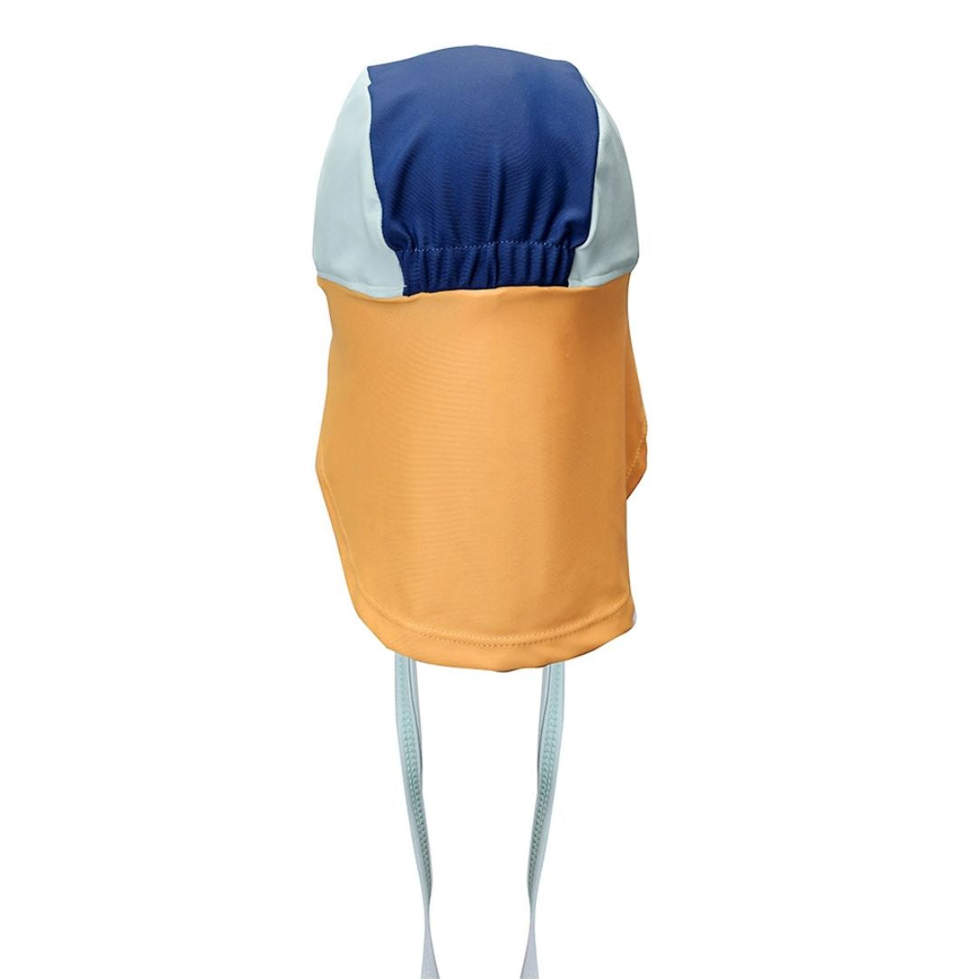 Kinder Strandhut 'Stripes Blues & Beyond' blau/gelb